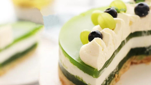 Cucumber Mousse - How to Make a Beautiful Cake Slice - Cheersonic