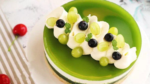 Cucumber Mousse - How to Make a Beautiful Cake Slice - Cheersonic