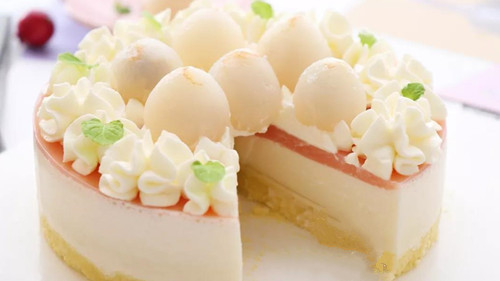 Lychee Cake With Pink Biscuits | Recipe | Desserts, Cake, Pink desserts