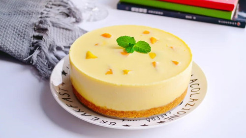 Mango Mousse Cake - Cutting Mousse Cake - Cheersonic